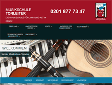 Tablet Screenshot of musikschule-tonleiter.com